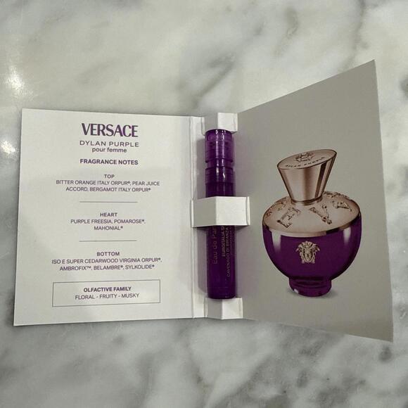 4 Versace Women's Fragrance Samples Dylan Purple, Turquoise, Bright Crystal - Picture 4 of 6